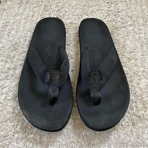 Rainbow Women's Black Flip Flop Sandal Size 9